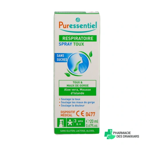 Puressentiel Respiratoire Spray Toux Sans Sucres - Vue 360°