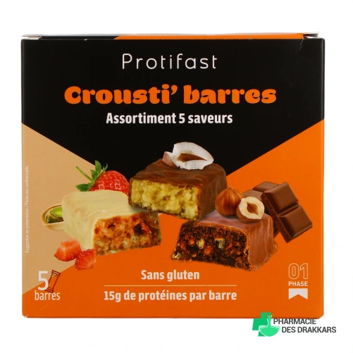 Protifast Hyperprotéiné Barre Crousti - Vue 360°