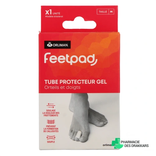 Orliman FeetPAD Tube Protecteur Gel - Vue 360°