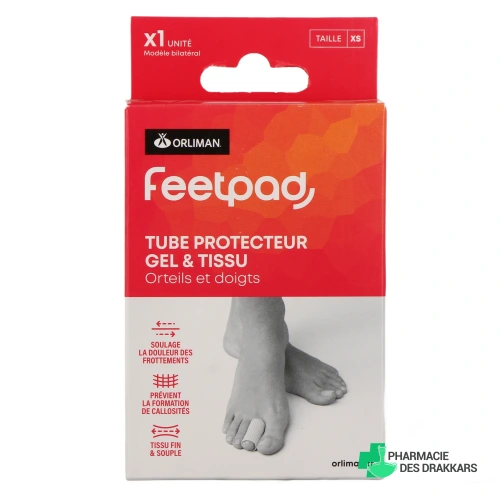 Orliman FeetPAD Tube Protecteur Gel & Tissu - Vue 360°