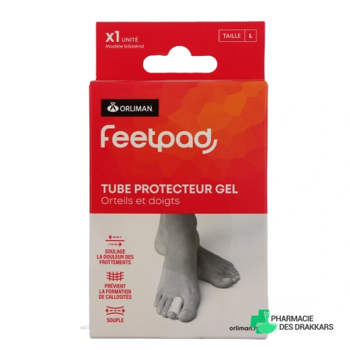 Orliman FeetPAD Tube Protecteur Gel - Vue 360°