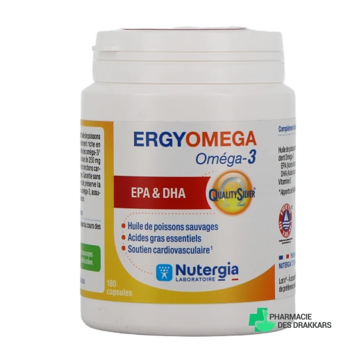 Nutergia Ergyomega Oméga-3 EPA & DHA - Vue 360°