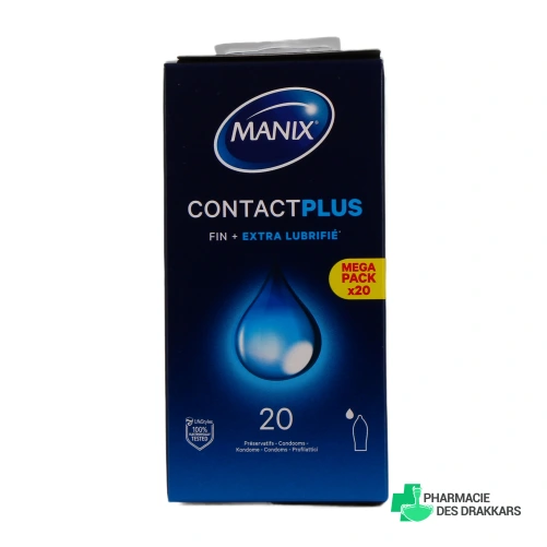 Manix Contact Plus Préservatifs - Vue 360°