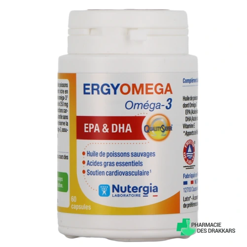Nutergia Ergyomega Oméga-3 EPA & DHA - Vue 360°