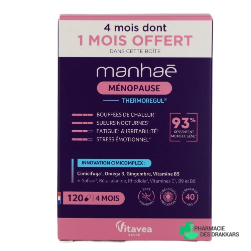 Manhaé Ménopause ThermoRegul - Vue 360°