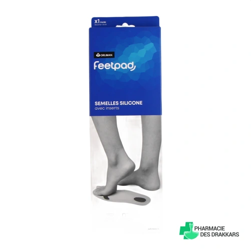 Orliman FeetPAD Semelles Silicone avec Inserts - Vue 360°
