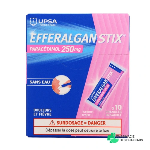 Efferalgan 250 mg - Vue 360°
