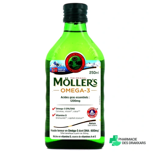 Möllers Huile Foie de Morue Nature ou Citron