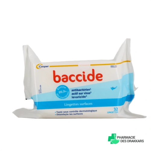 Baccide Lingettes Surfaces - Vue 360°