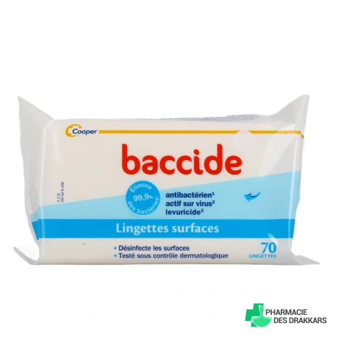 Baccide Lingettes Surfaces - Vue 360°