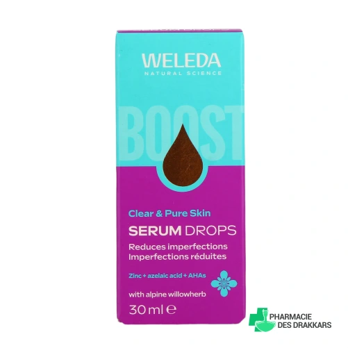Weleda Clear & Pure Skin Serum Drops - Vue 360°