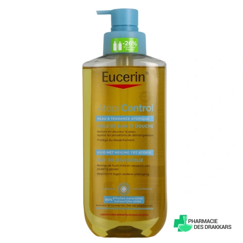 Eucerin AtopiControl Huile bain et douche - Vue 360°