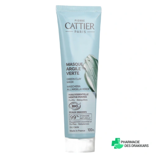Cattier Masque Argile Verte Bio - Vue 360°