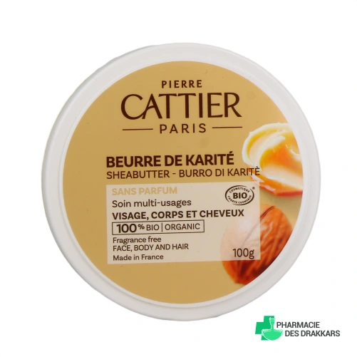 Cattier Beurre de Karité 100% Bio - Vue 360°