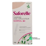Saforelle Tampons avec applicateur Coton Bio - Vue 360°