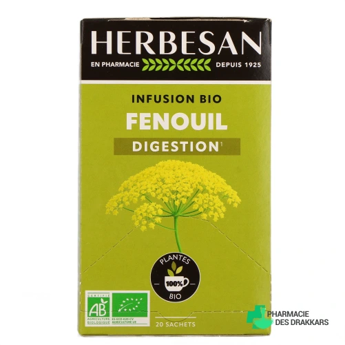 Herbesan Infusion Fenouil Bio - Vue 360°