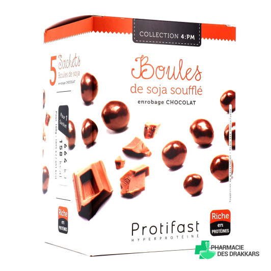 Protifast 4:PM Boules de Soja Enrobées de Chocolat 175g