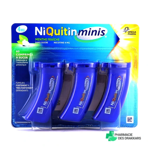 Niquitin minis menthe fraiche 4mg