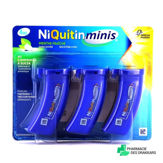 Niquitin minis menthe fraiche 4mg
