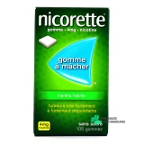 Nicorette gommes 4 mg sans sucre - Vue 360°
