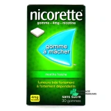 Nicorette gommes 4 mg sans sucre - Vue 360°