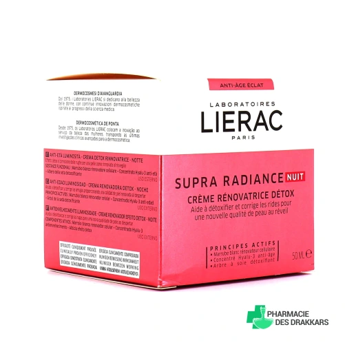 Lierac Supra Radiance Crème Nuit Rénovatrice Détox