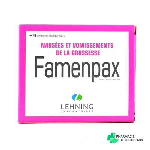 Lehning Famenpax Nausées et Vomissements de la Grossesse