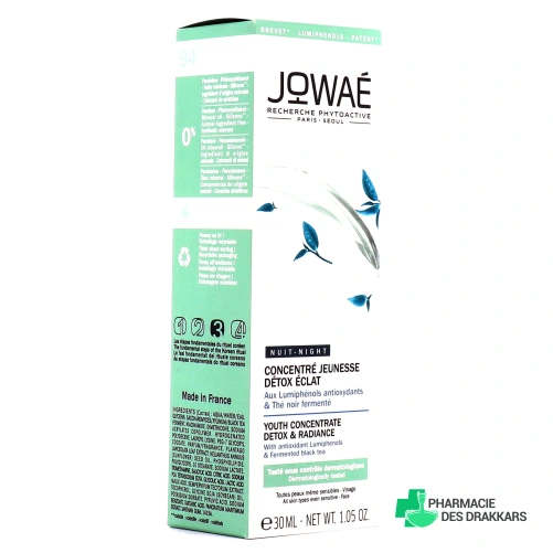Jowaé Concentré nuit jeunesse détox éclat