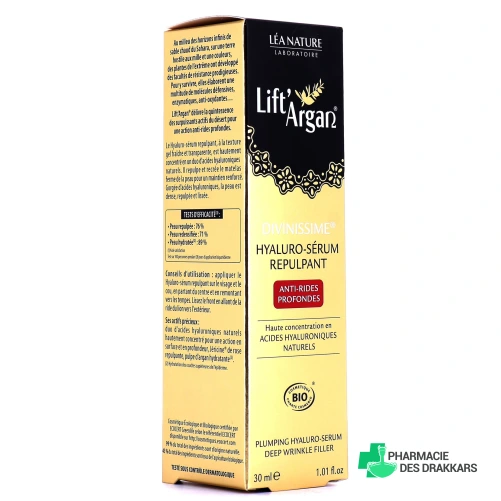 Lift'Argan Divinissime Hyaluro-Sérum Repulpant Bio