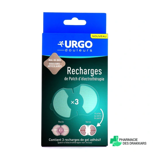 Urgo 3 Recharges de Patch d'Électrothérapie