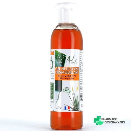 Pur Aloé Gel Nettoyant Démaquillant Bio 87 % Aloe Vera Natif - Vue 360°