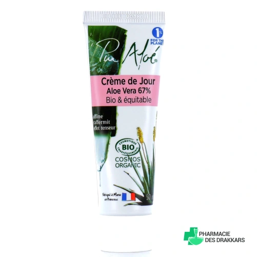 Pur Aloé Crème de Jour Bio 67 % Aloe Vera Natif - Vue 360°