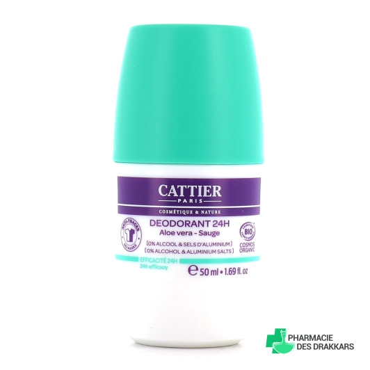 Cattier Déodorant Roll-On 24h Bio