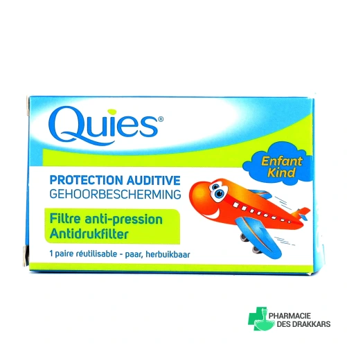 Quies Protection Auditive pour Avion Bouchons d'Oreilles Enfants