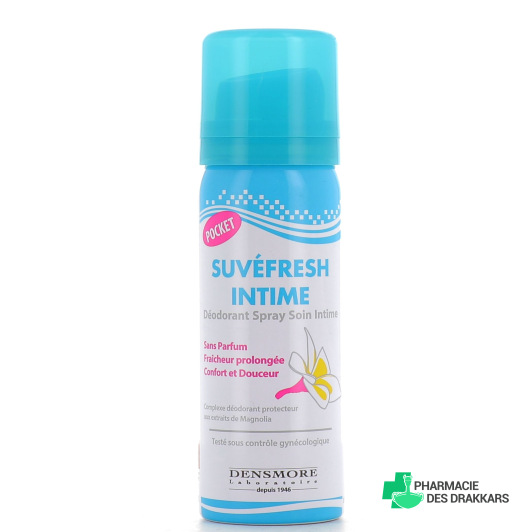 Suvefresh intime pocket spray déodorant soin intime