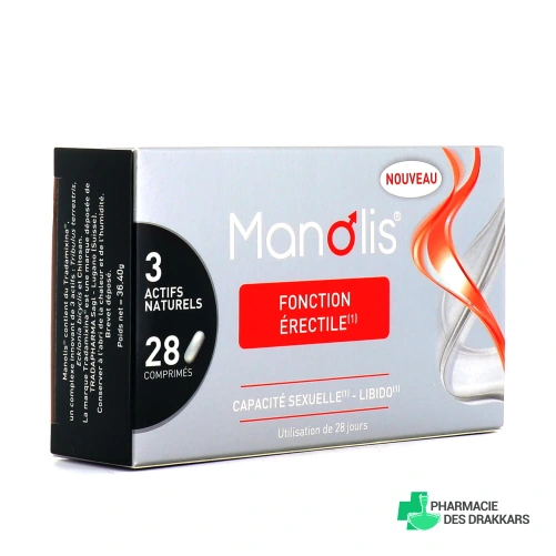 Manolis Fonction érectile 28 comprimés