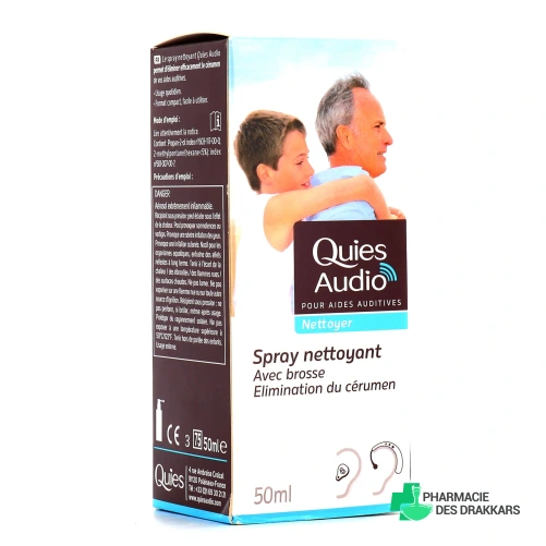 Quies Audio Spray Nettoyant pour Aides auditives