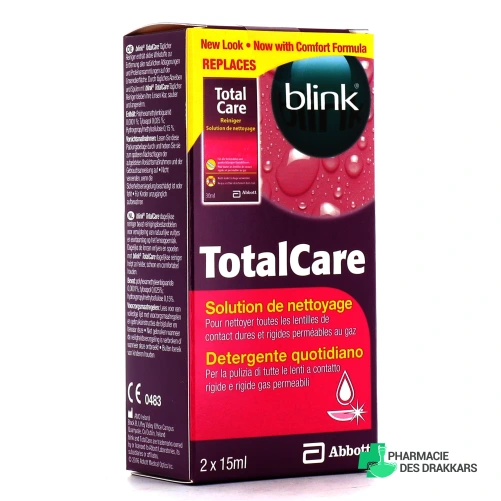 Blink Totalcare Solution de Nettoyage pour Lentilles Rigides