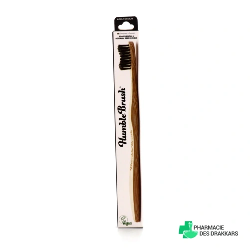 The Humble Co Brosse à dents Bambou Adulte Médium Végan