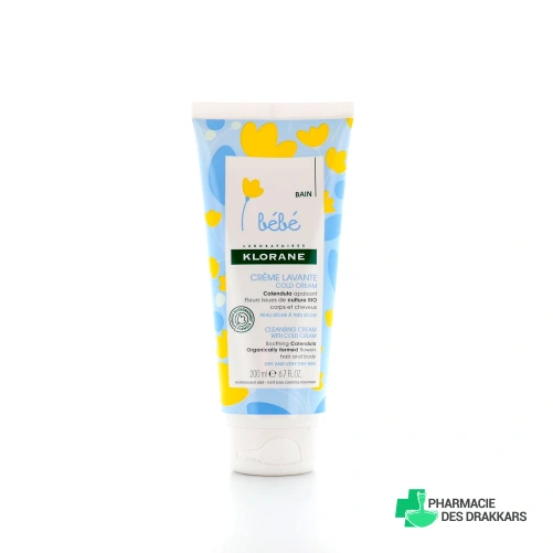 Klorane Bébé Crème lavante au Cold Cream