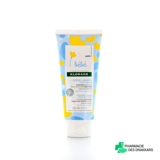 Klorane Bébé Crème lavante au Cold Cream