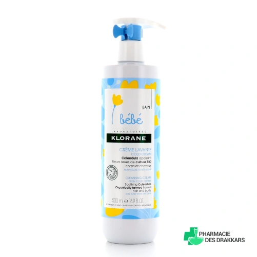 Klorane Bébé Crème lavante au Cold Cream
