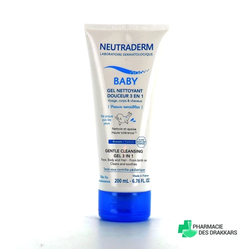 Neutraderm Baby Gel Nettoyant 3-en-1