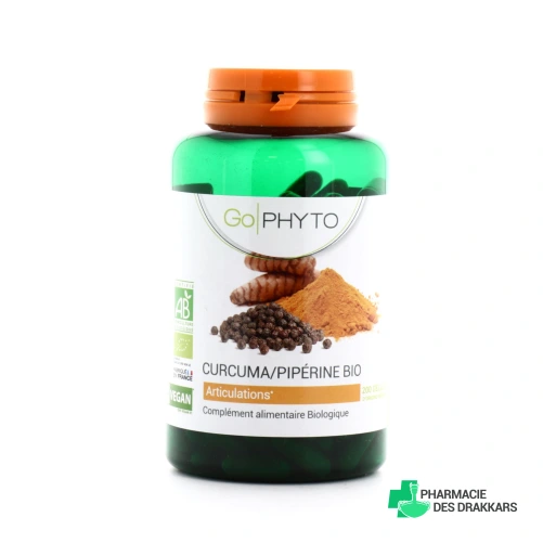 Go Phyto Curcuma Pipérine Bio Articulations