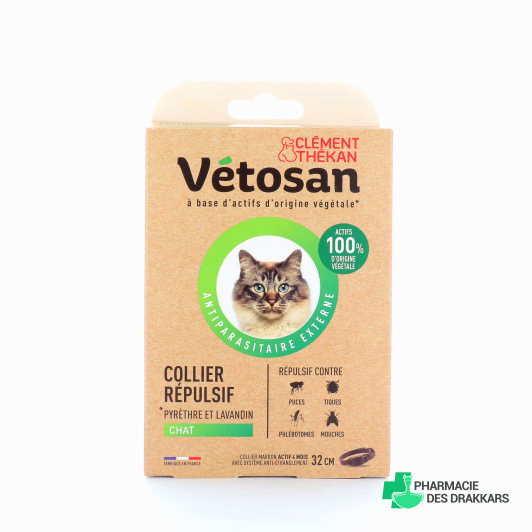 Vétosan Collier Répulsif Chat ou Chien