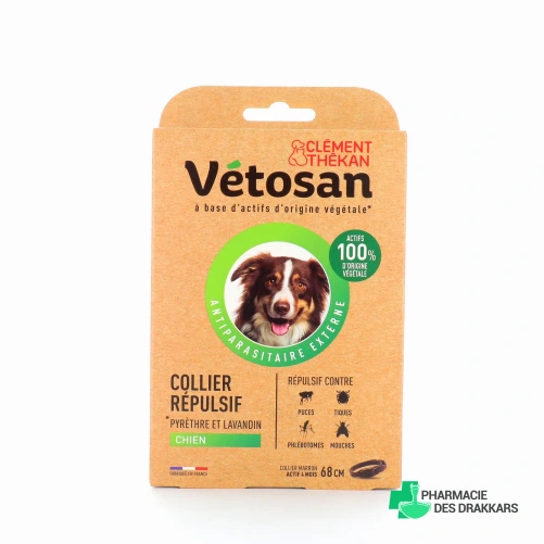 Vétosan Collier Répulsif Chat ou Chien