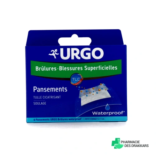 Urgo Pansements Waterproof Brûlures & Blessures Superficielles