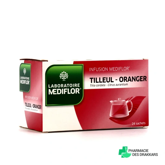 Médiflor Infusion Tilleul Oranger 24 Sachets