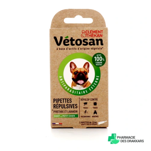 Vétosan Pipettes Répulsives Chiot/Petit Chien