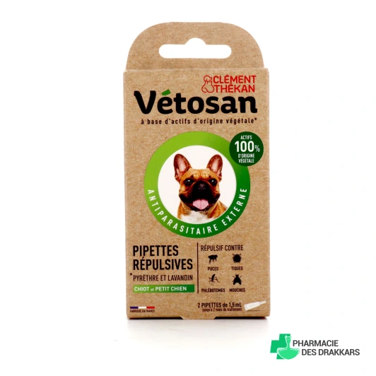Vétosan Pipettes Répulsives Chiot/Petit Chien